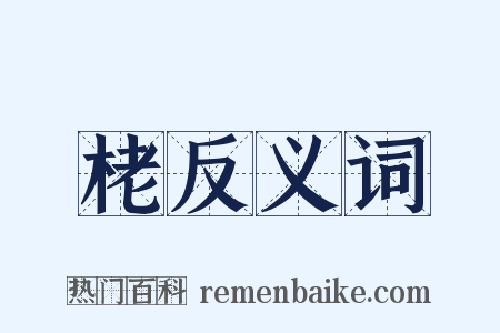 栳反义词是什么意思的图片
